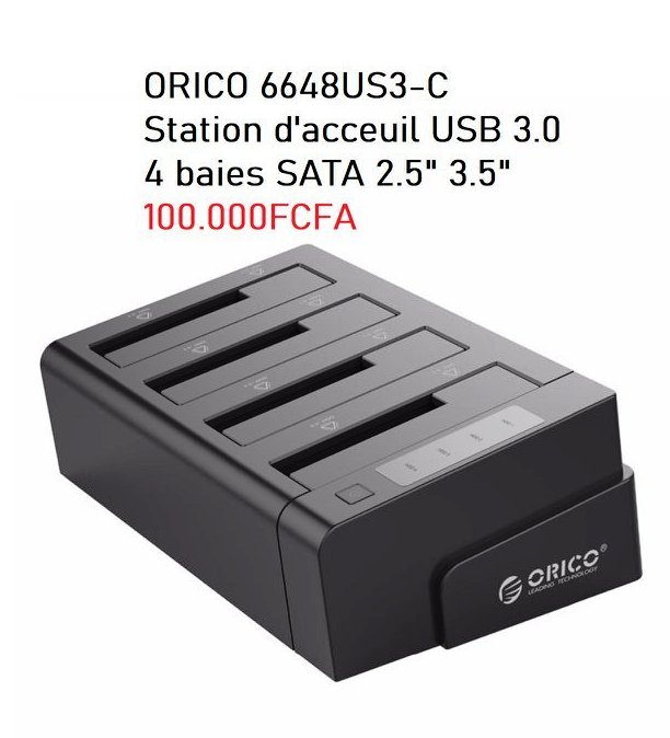 Station d’Accueil USB 3.0 - 4 Baies