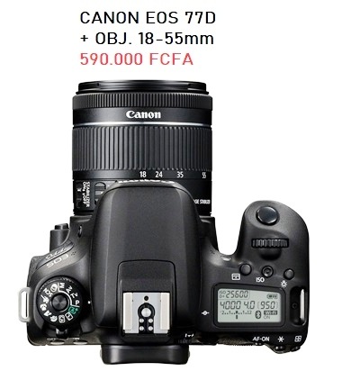 CANON EOS 77D + OBJ. 18-55 mm