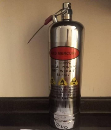 Combien coûte le gramme de  mercure rouge