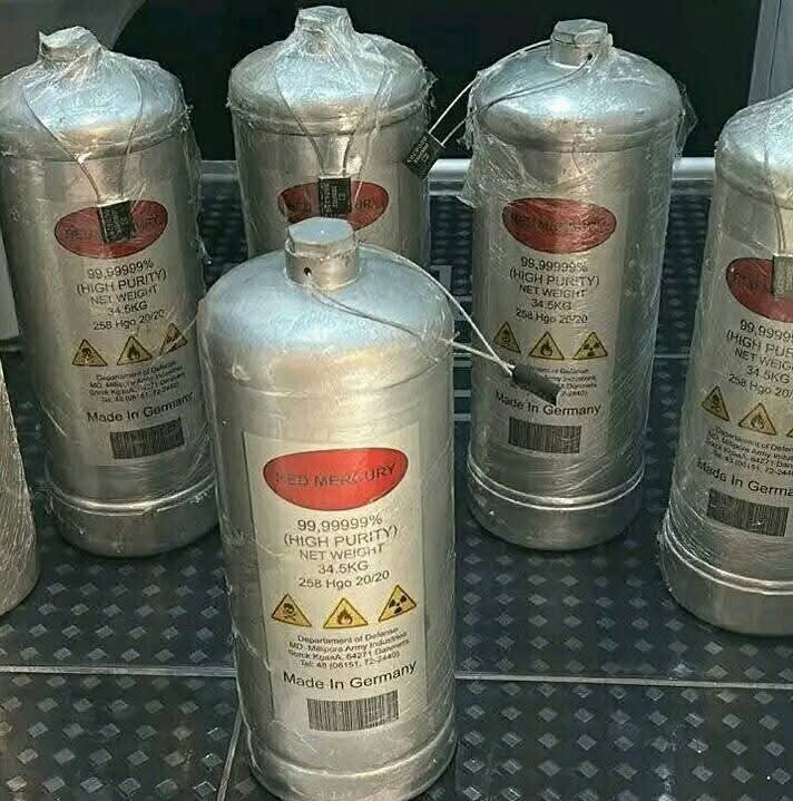 Mercure liquide rouge pur à vendre