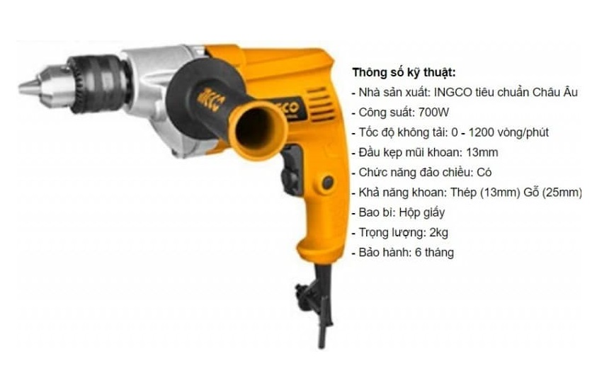 Perceuse INGCO 700W