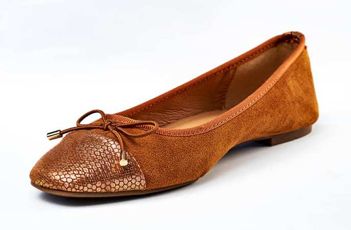 ​​​​​​​Ballerines Bout Reptile En Daim — photo 7