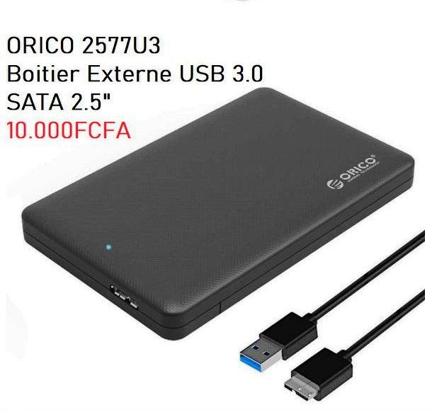 Boitier Externe USB 3.0 SATA 2.5"