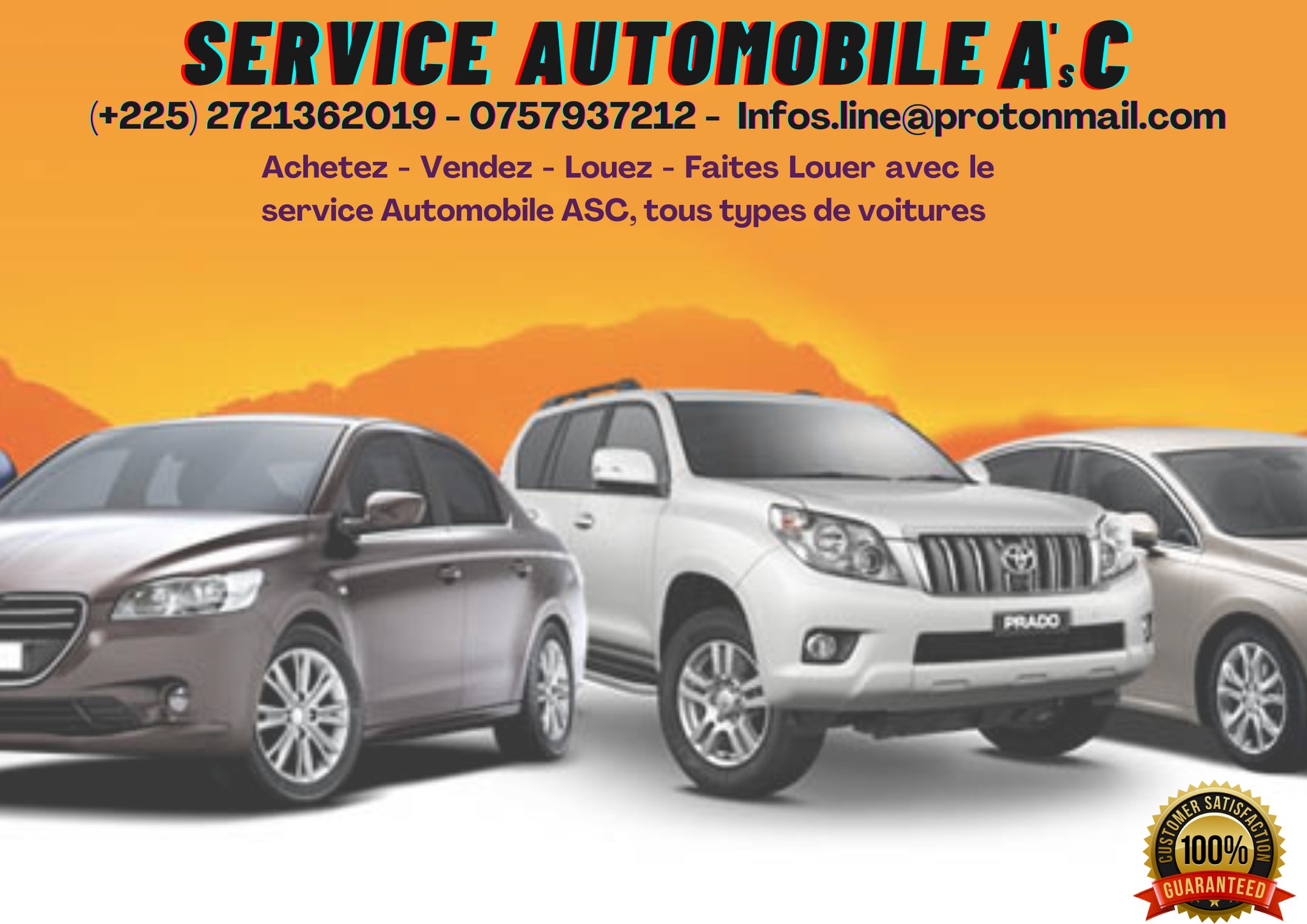 SERVICE DE LOCATION DE VOITURE