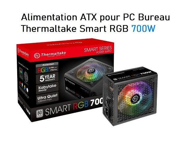 Alimentation ATX THERMALTAKE SMART RGB 700W — photo 4
