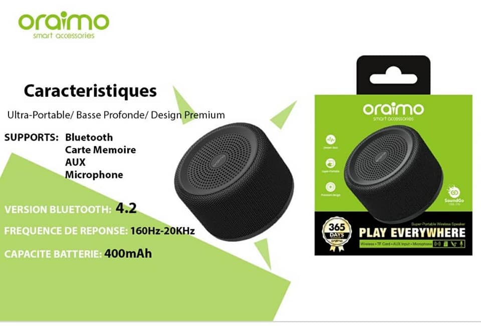 Mini Haut-Parleur Oraimo — photo 2