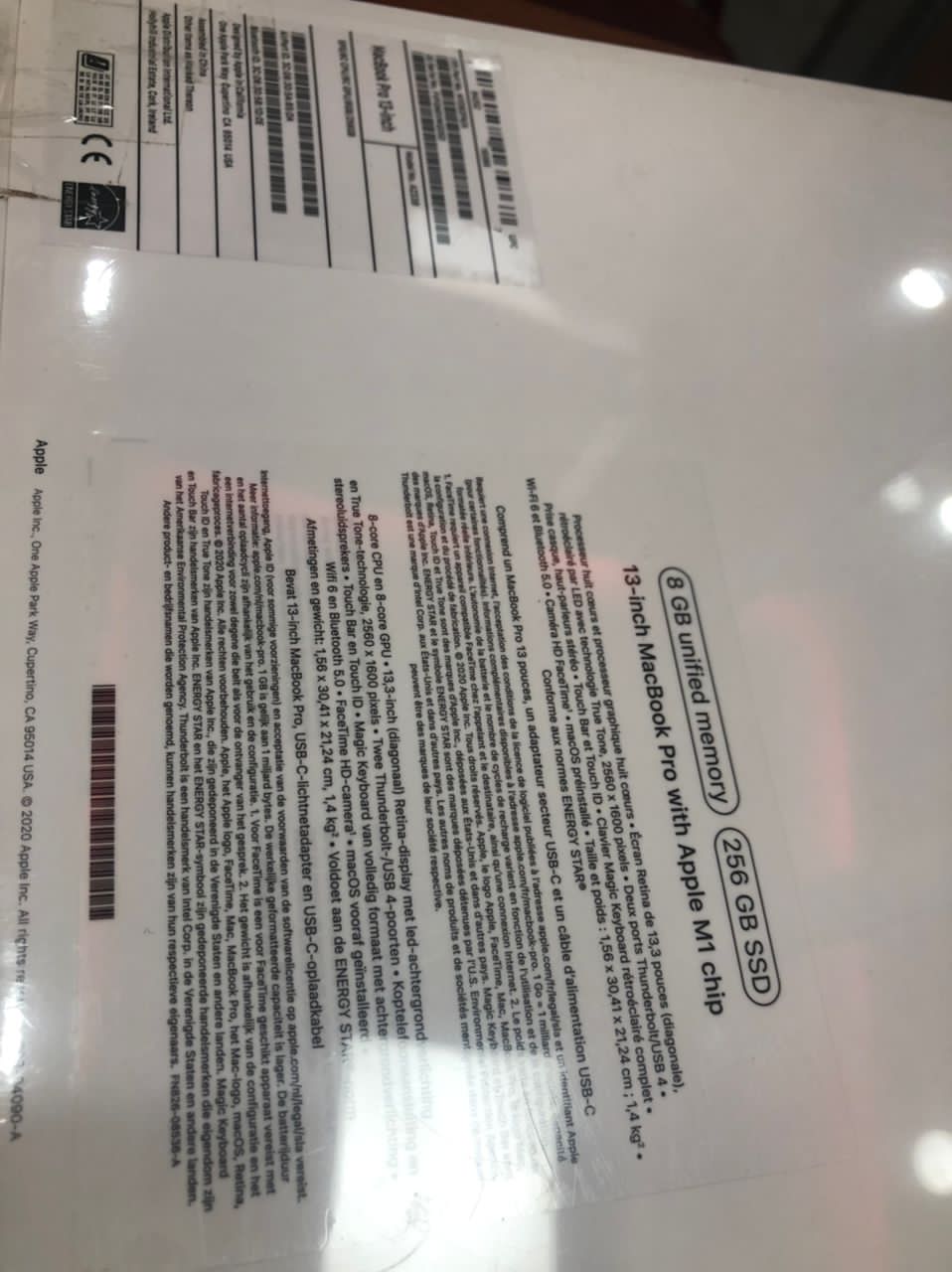 Macbook Pro 13pouce 2020 M1