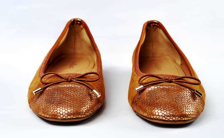 ​​​​​​​Ballerines Bout Reptile En Daim — photo 6
