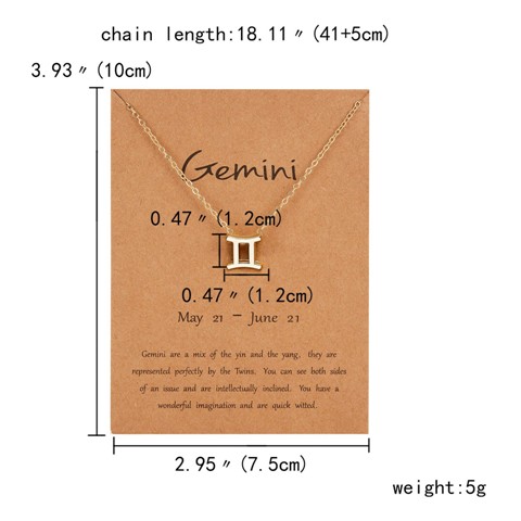 Chaînes Signe Astrologique Plaqué Or — photo 8