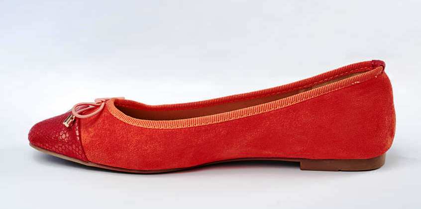 ​​​​​​​Ballerines Bout Reptile En Daim — photo 20