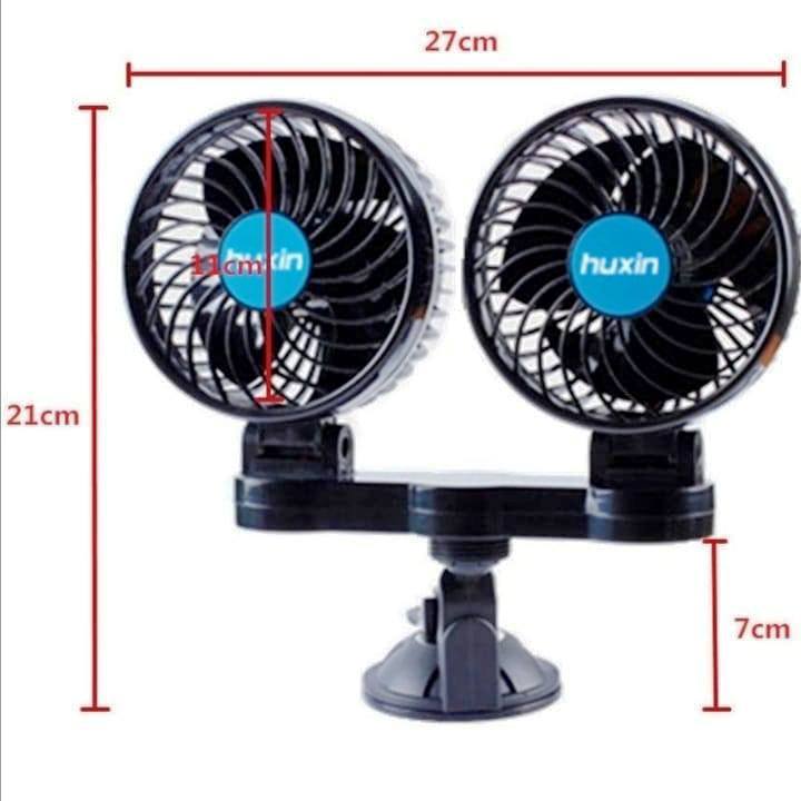 Ventilateur de Refroidissement à Double Tête de Voiture 12V — photo 2