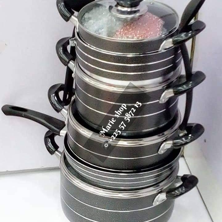 Lot de 6 pièces casseroles + poêle antiadhésif — photo 2