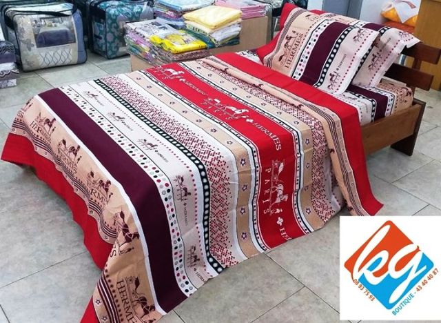 Drap de lit + Second Drap + 2 Taies