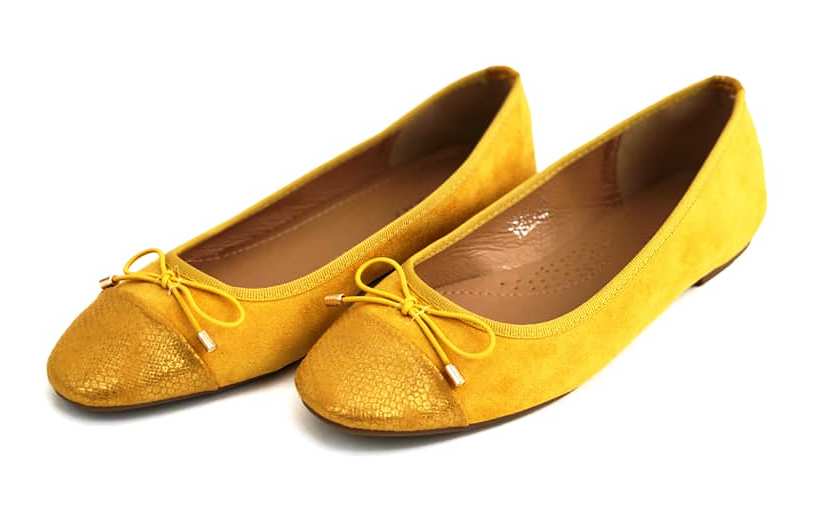 ​​​​​​​Ballerines Bout Reptile En Daim — photo 3