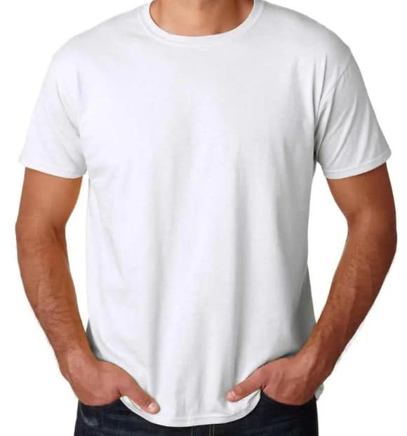 T-shirt vierge a col rond importé — photo 3