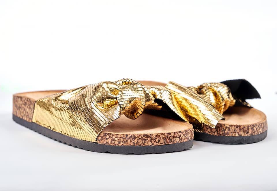 Sandales A Nœud Paillettes
