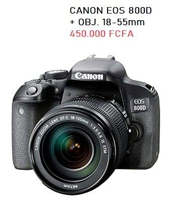 CANON EOS 800D + OBJ. 18-55 mm