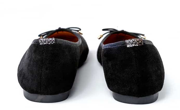 ​​​​​​​Ballerines Bout Reptile En Daim — photo 17