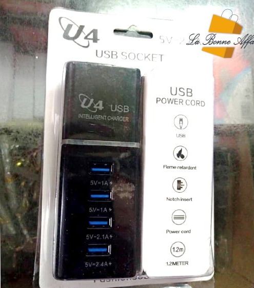 Multiprise USB 4 Trous