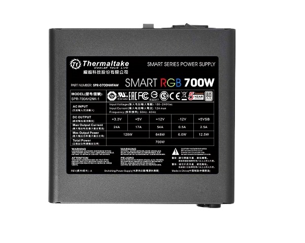 Alimentation ATX THERMALTAKE SMART RGB 700W — photo 3