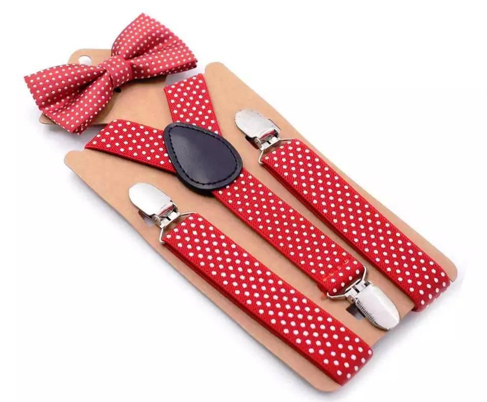 Mini Bretelles Avec Clips et Nœuds Papillon