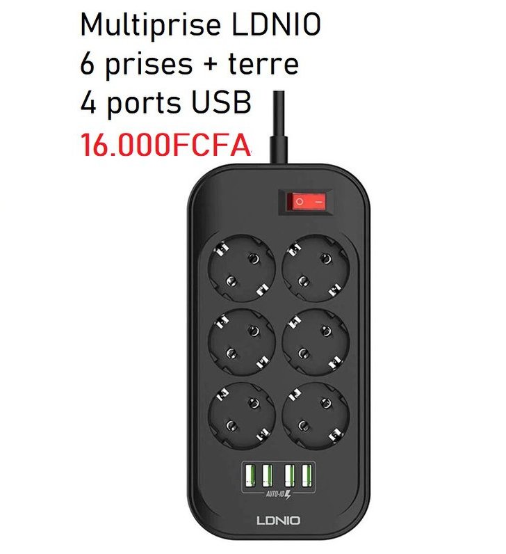 Multiprise LDNIO - 6 Prises