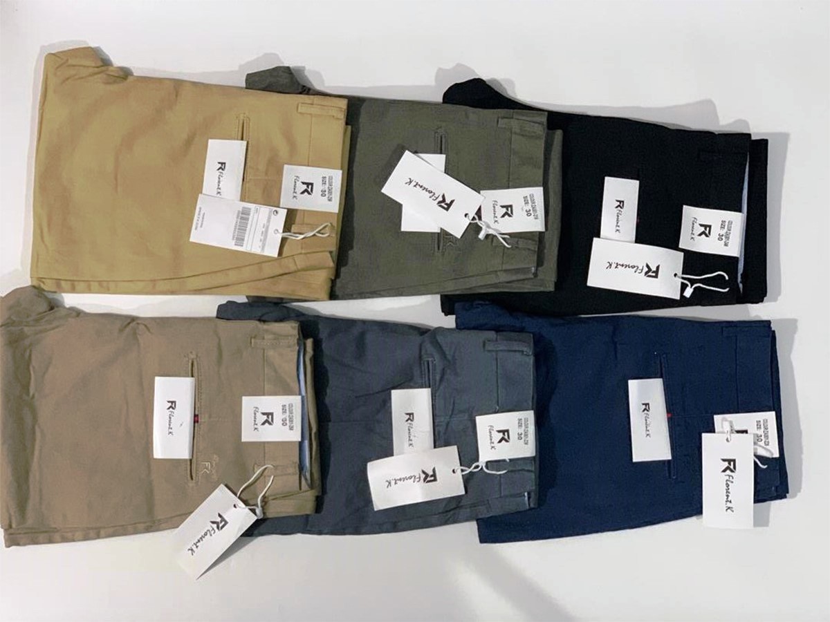 Pantalon en Coton Stretch
