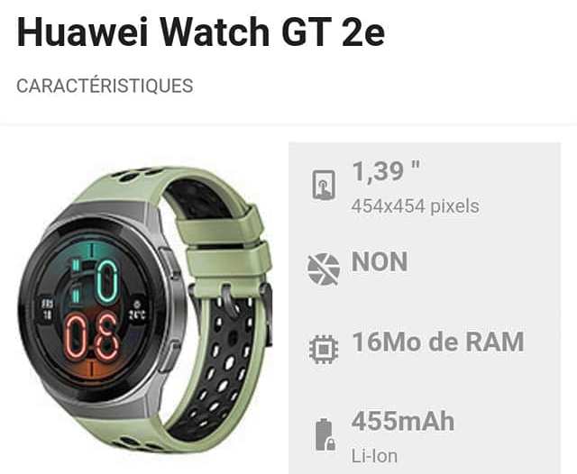 Montre Connectée HUAWEI Watch GT 2E — photo 2