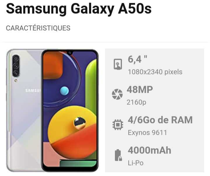 ​​​​​​​Samsung Galaxy A50S