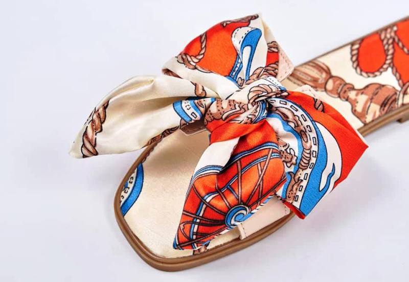 Sandales Plates En Soie — photo 18