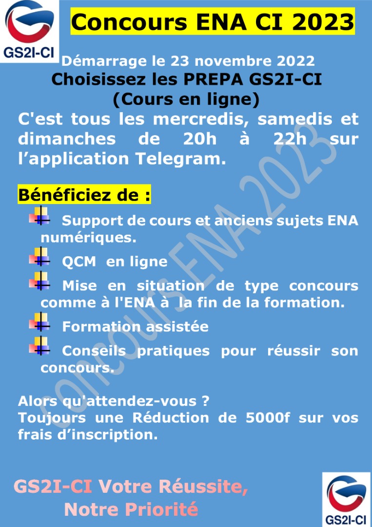 COURS DE PREPARATION ENA 2023