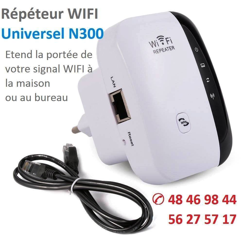 Répéteur Wifi Universel N 300 Multifonction