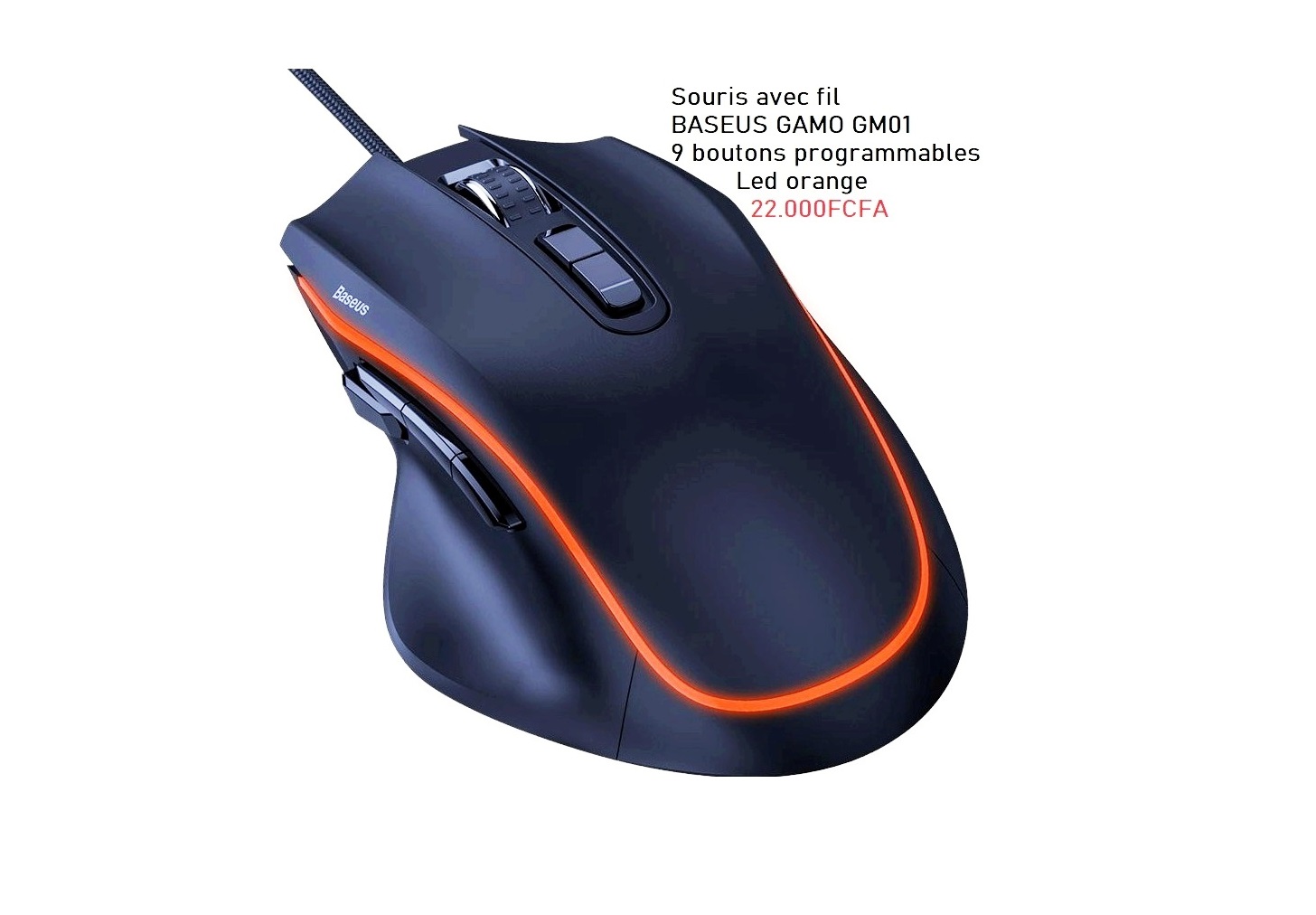 Souris Avec Fil - Baseus Gamo GM01