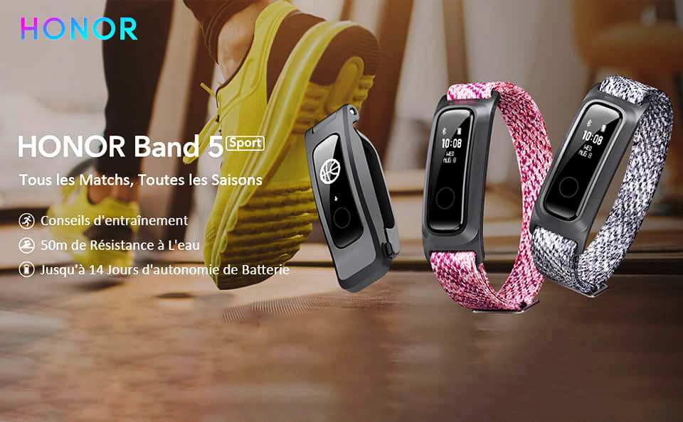 Bracelet connecté Honor Band 5 Basket — photo 3