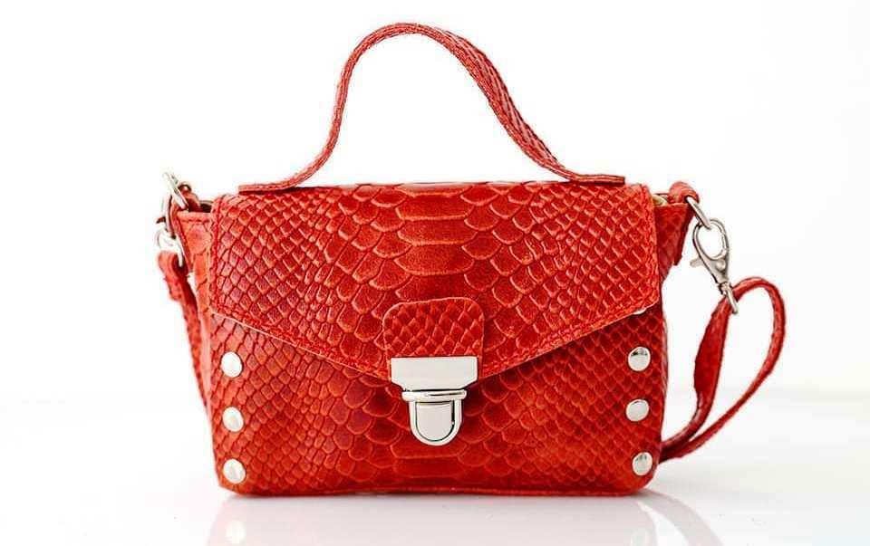 Mini Sac Croco Cartable