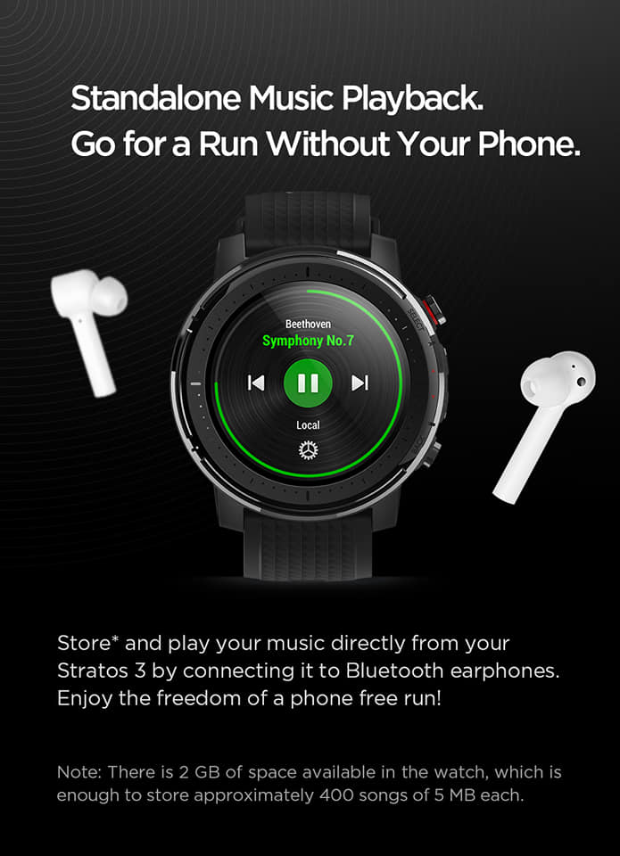 Montre Connectée GPS - Amazfit Stratos 3 — photo 3
