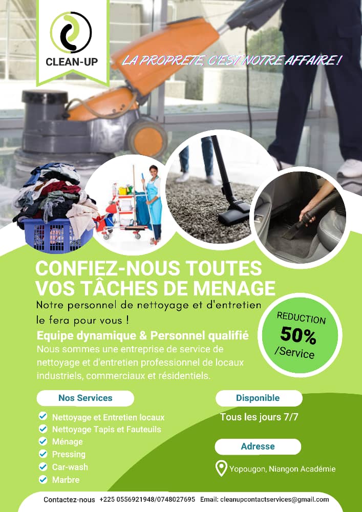 Entretien et Nettoyage des locaux