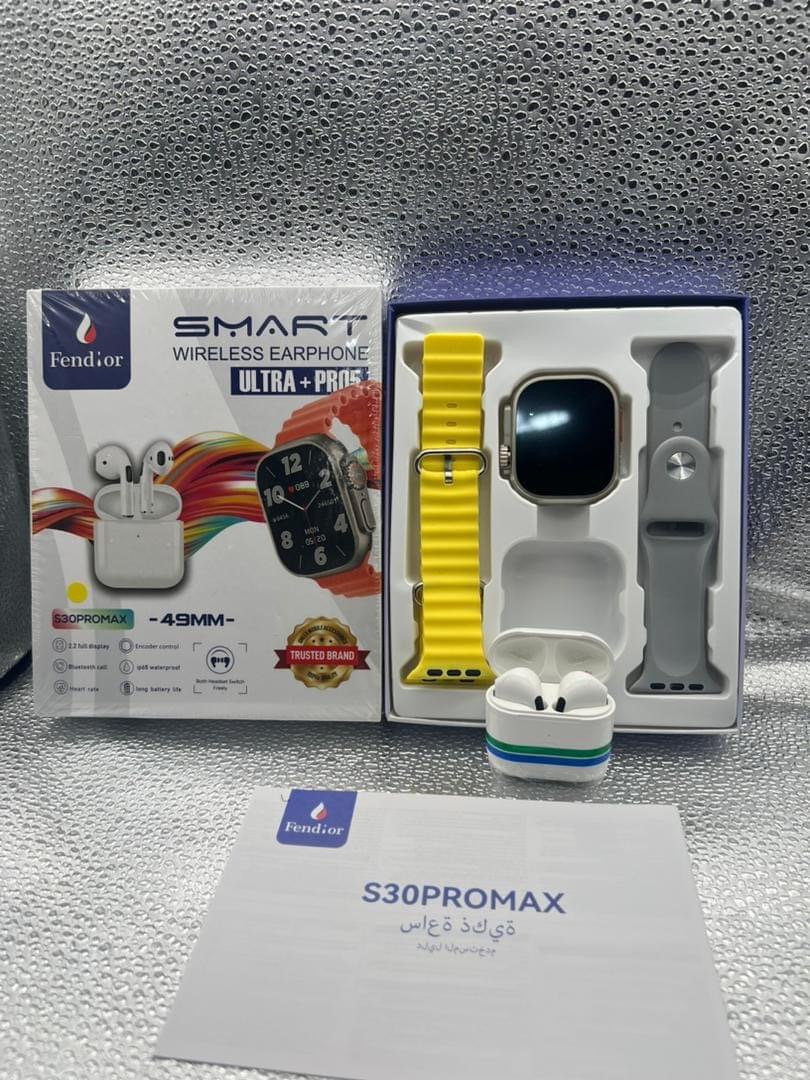 promo!! Montre connecté  S30 pro max   +  ecouteur sans-fil avec  2 bracelet  de montré — photo 2
