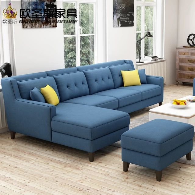 Fauteuils moderne de 6 places + pouffe