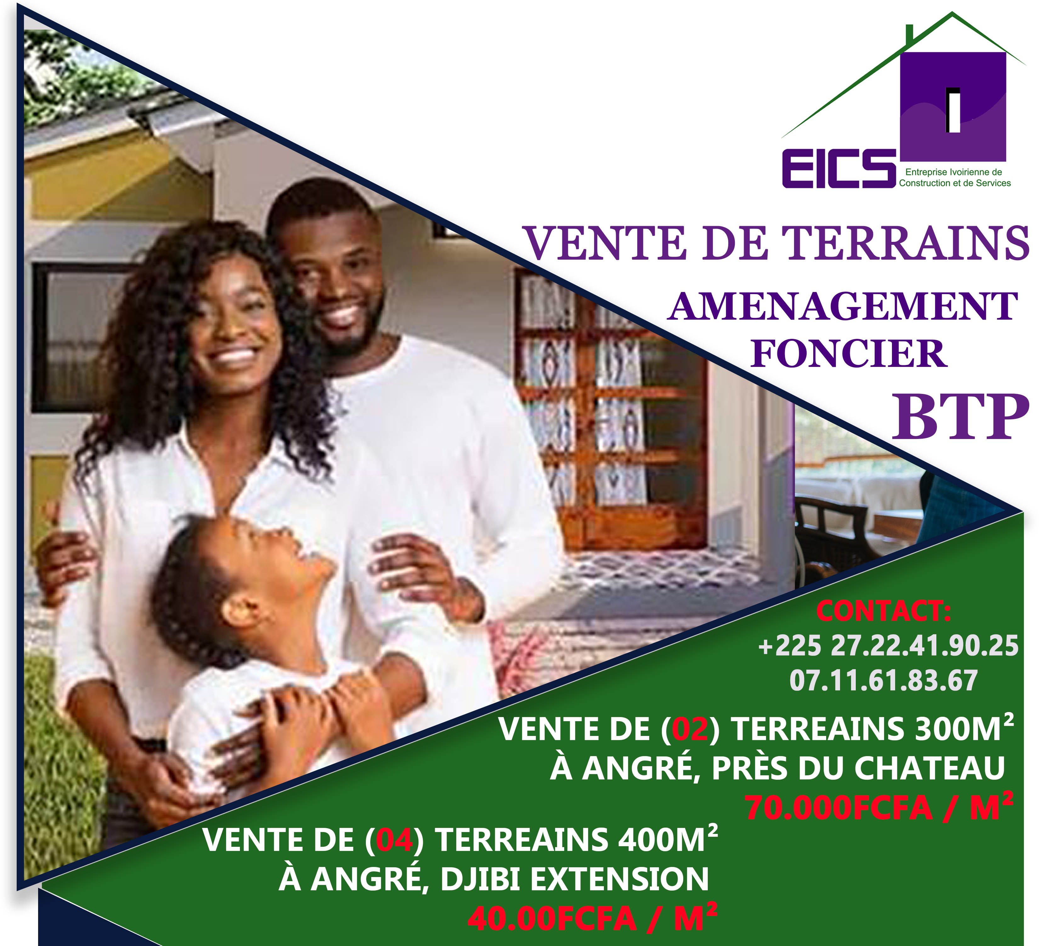 VENTE DE TERRAINS